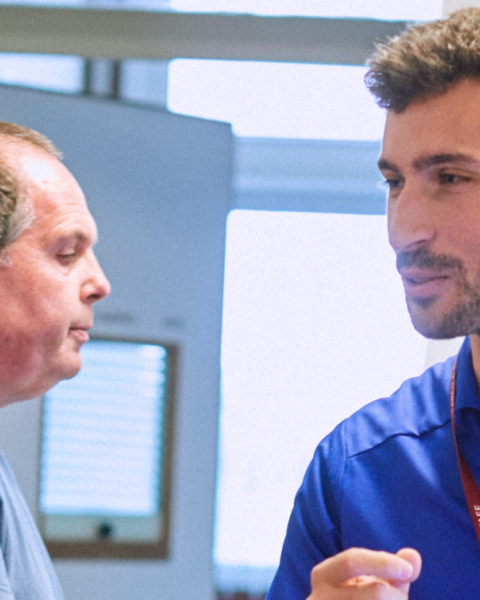 Nurse talking to strategy