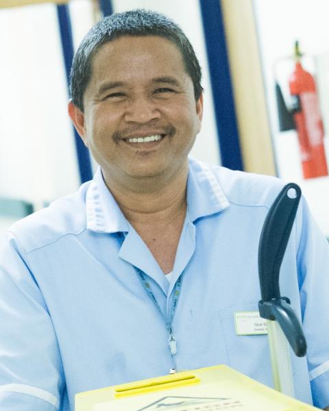 domestic services assistant smiling