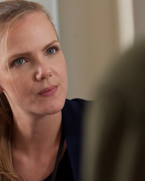 psychologist looking serious