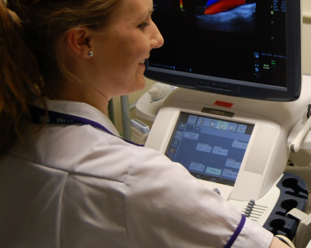 scientist with medical equipment