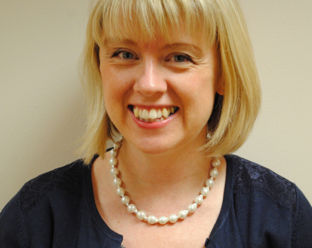 Finance manager smiling