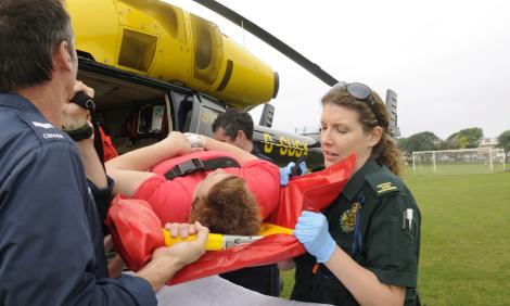 Female-senior-paramedic-with-air-ambulance-crew
