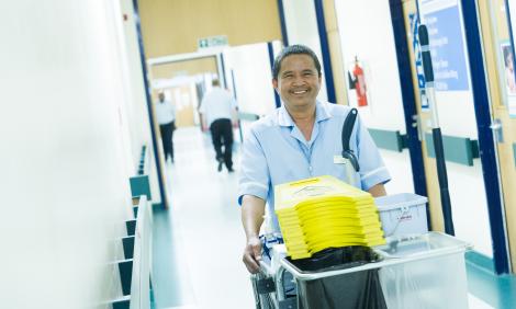 domestic with trolley