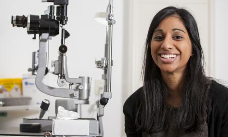 Ophthalmologist doctor smiling Ophthalmologist doctor smiling