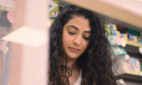 pharmacist working in pharmacy
