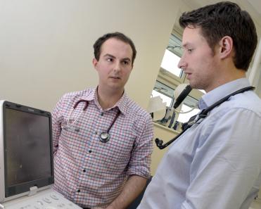 Two doctors talking