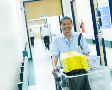 domestic with trolley