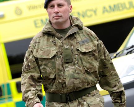 Malcolm Tallis in reservist uniform