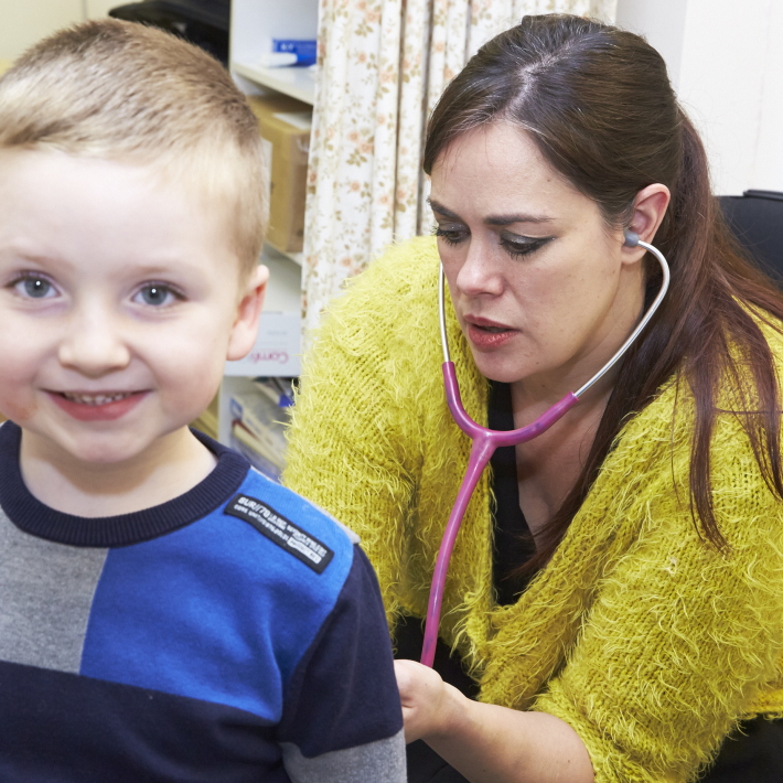 Dr Tanya Parry with child patient