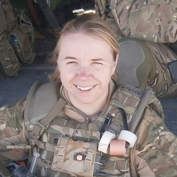 Hannah Storer in RAF reserves uniform