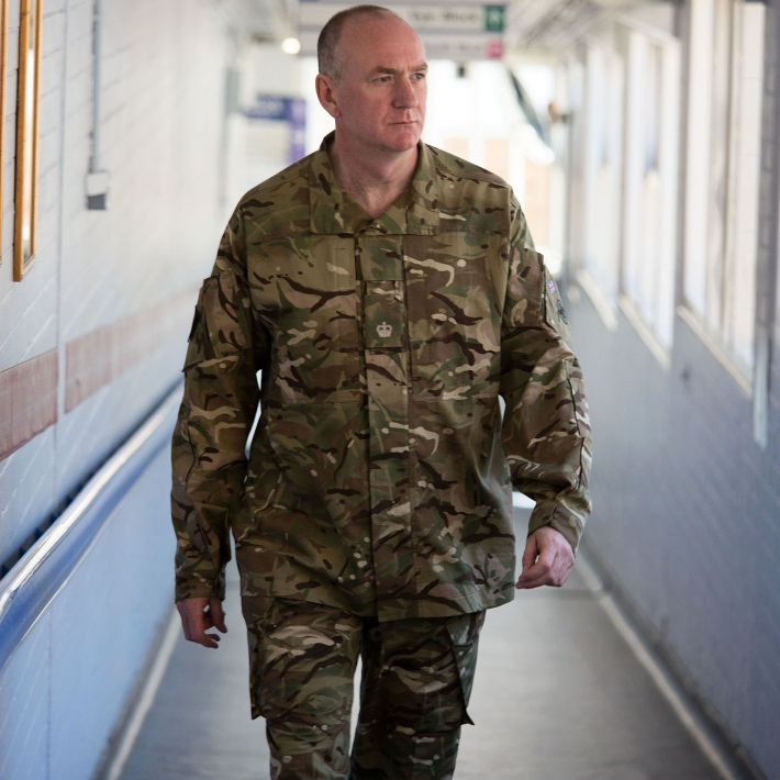 Malcolm Sperrin in army reserves uniform