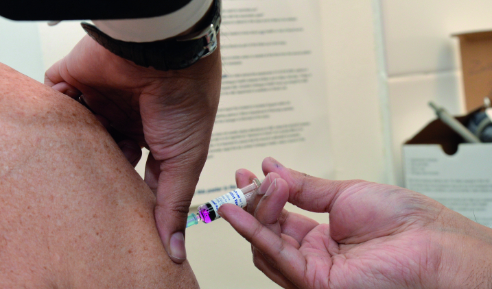 Vaccination in progress Vaccination in progress
