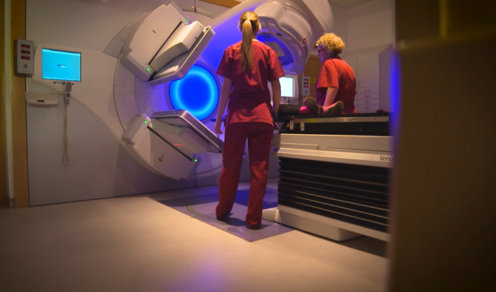 NHS staff with MRI