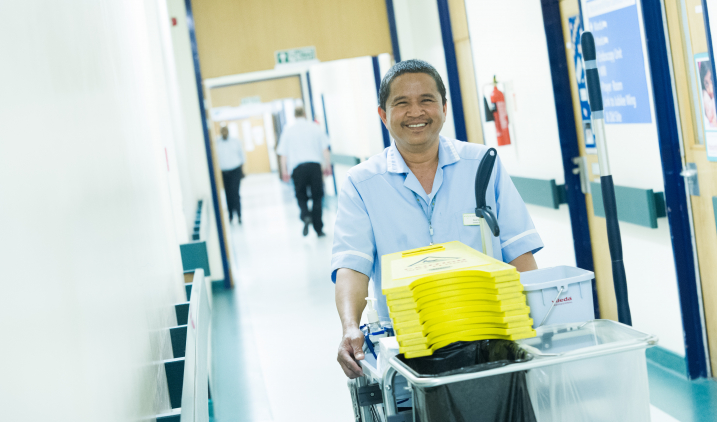 domestic with trolley