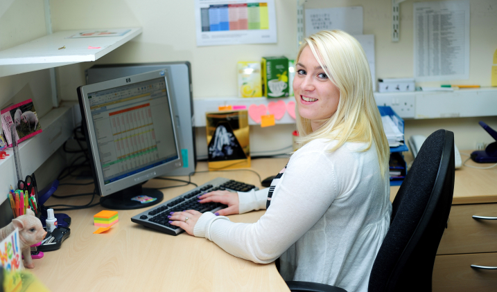 nhs worker at desk nhs worker at desk