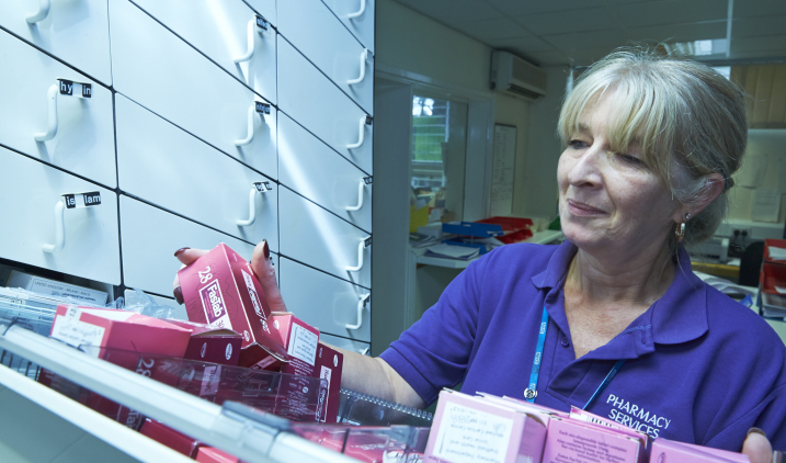 pharmacist with medicines pharmacist with medicines