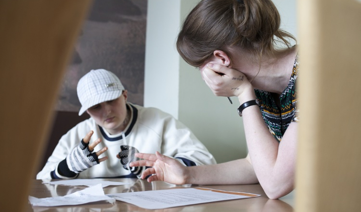 social prescribing link worker with patient