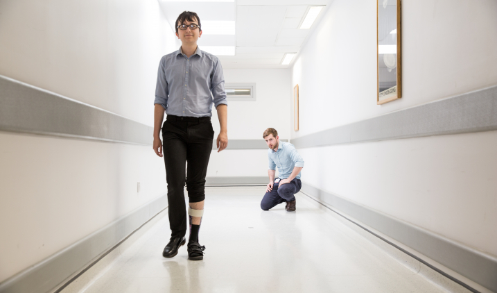 male orthotist with patient male orthotist with patient