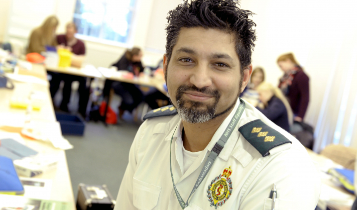 Paramedic smiling Paramedic smiling