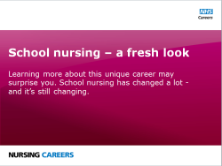 school nursing presentation 