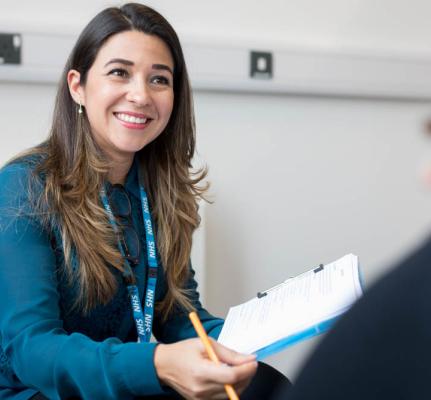 Psychological Wellbeing Practitioner smiling